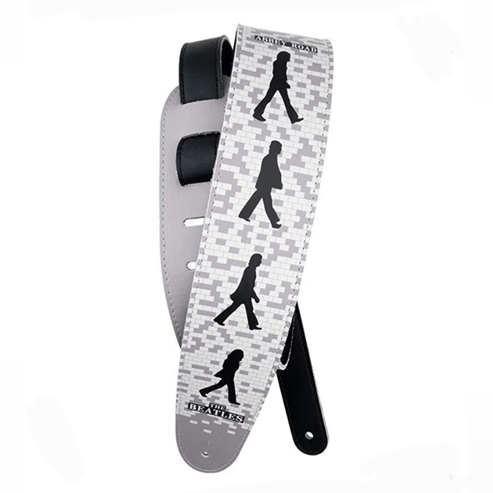 D'Addario The Beatles Abbey Road 50th Anniversary Vegan Guitar Strap Gray NWT